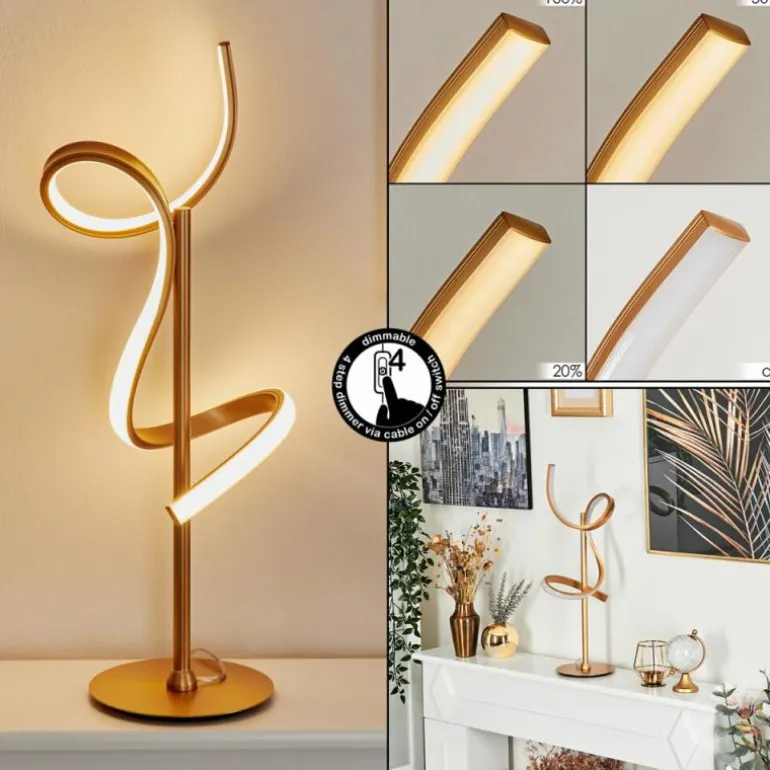 Lampe de table Lavaca LED Laiton, 1 lumière