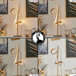 Lampe de table Lavaca LED Laiton, 1 lumière