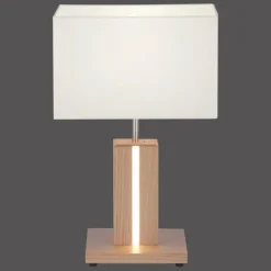 Lampe de table Leuchten Direkt AMADA Bois clair, 1 lumière