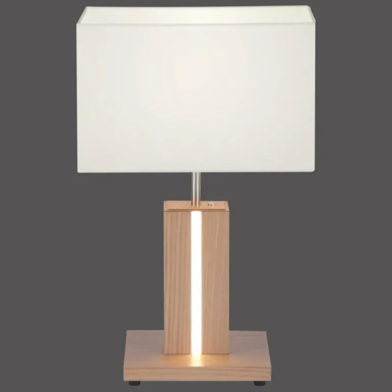 Lampe de table Leuchten Direkt AMADA Bois clair, 1 lumière