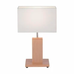 Lampe de table Leuchten Direkt AMADA Bois clair, 1 lumière