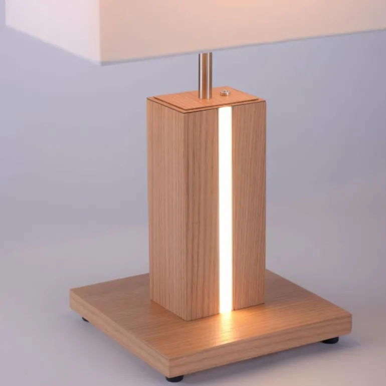 Lampe de table Leuchten Direkt AMADA Bois clair, 1 lumière