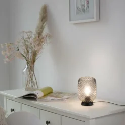 Lampe de table Leuchten Direkt REISHI Noir, 1 lumière