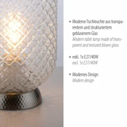 Lampe de table Leuchten Direkt REISHI Argenté, 1 lumière