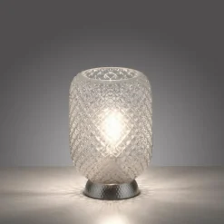 Lampe de table Leuchten Direkt REISHI Argenté, 1 lumière