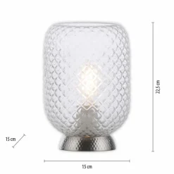 Lampe de table Leuchten Direkt REISHI Argenté, 1 lumière