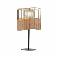 Lampe de table Leuchten-Direkt REED Noir, 1 lumière
