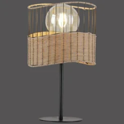 Lampe de table Leuchten-Direkt REED Noir, 1 lumière