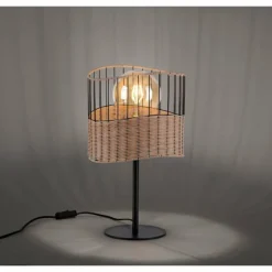 Lampe de table Leuchten-Direkt REED Noir, 1 lumière
