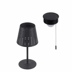 Lampe de table Leuchten-Direkt MANDY LED Anthracite, 1 lumière