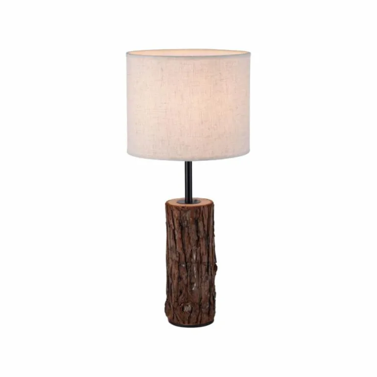 Lampe de table Leuchten-Direkt BARK Écru, Noir, 1 lumière