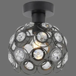 Lampe de table Leuchten-Direkt BENJAMIN Noir, 1 lumière