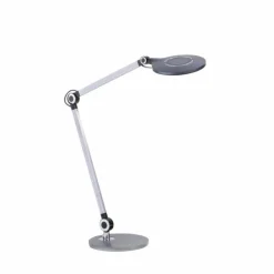 Lampe de table Leuchten-Direkt NIKLAS LED Noir, Argenté, 1 lumière