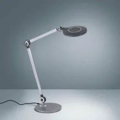 Lampe de table Leuchten-Direkt NIKLAS LED Noir, Argenté, 1 lumière