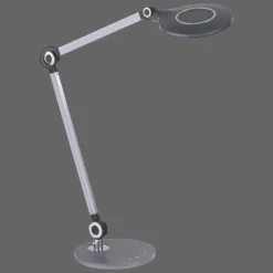 Lampe de table Leuchten-Direkt NIKLAS LED Noir, Argenté, 1 lumière