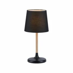 Lampe de table Leuchten-Direkt NIMA Écru, Noir, 1 lumière
