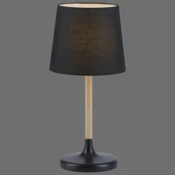 Lampe de table Leuchten-Direkt NIMA Écru, Noir, 1 lumière