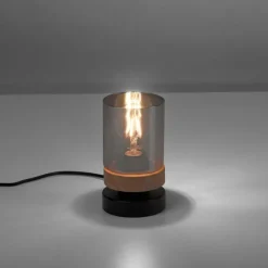 Lampe de table Leuchten-Direkt PASQUAL Noir, 1 lumière