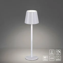 Lampe de table Leuchten-Direkt EURIA LED Blanc, 1 lumière