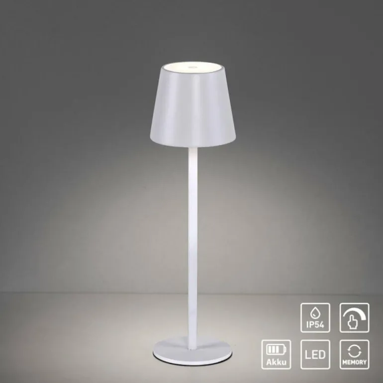 Lampe de table Leuchten-Direkt EURIA LED Blanc, 1 lumière