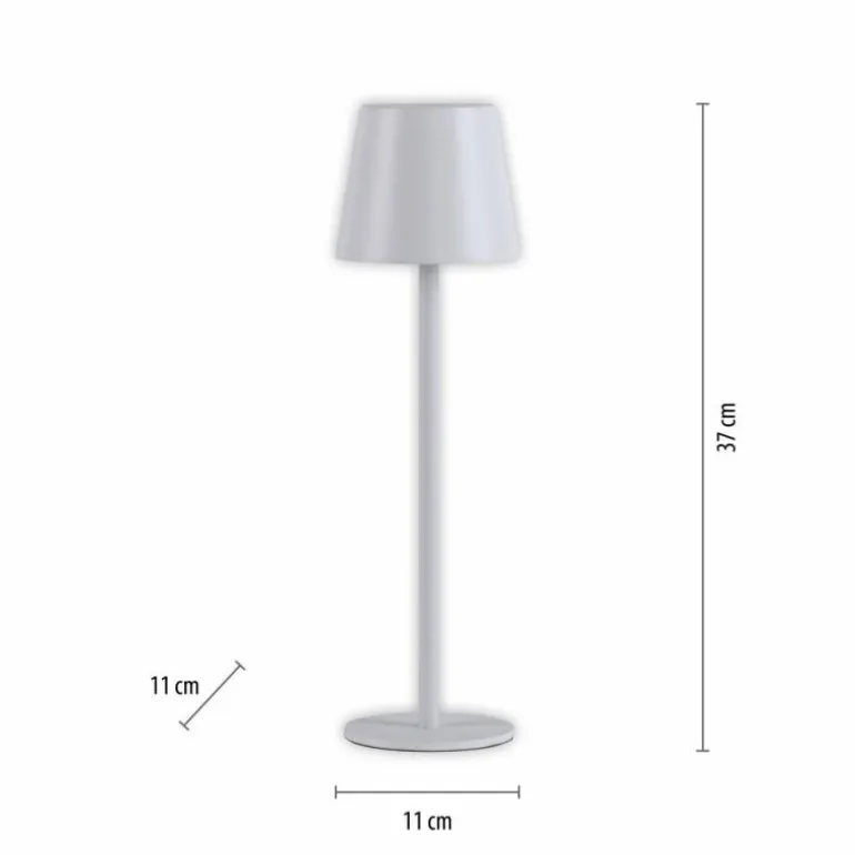Lampe de table Leuchten-Direkt EURIA LED Blanc, 1 lumière