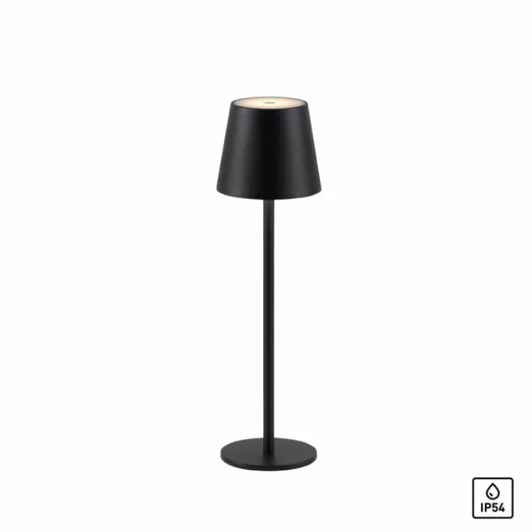Lampe de table Leuchten-Direkt EURIA LED Noir, 1 lumière