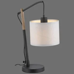 Lampe de table Leuchten-Direkt GREEN SOFIE Écru, Noir, 1 lumière