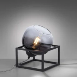 Lampe de table Leuchten-Direkt ZEA Noir, 1 lumière