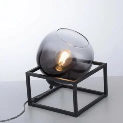 Lampe de table Leuchten-Direkt ZEA Noir, 1 lumière