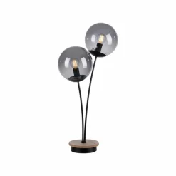 Lampe de table Leuchten-Direkt GREEN WIDOW Écru, Noir, 2 lumières
