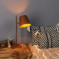 Lampe de table Luce-Design Colt Rouille, 1 lumière