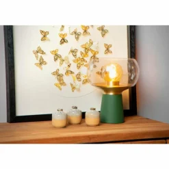 Lampe de table Lucide FARRIS Vert, 1 lumière