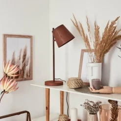 Lampe de table Lungre Rouille, 1 lumière