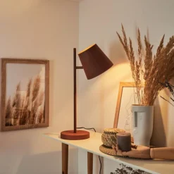 Lampe de table Lungre Rouille, 1 lumière