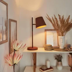 Lampe de table Lungre Rouille, 1 lumière