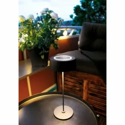 Lampe de table Lutec COCKTAIL LED Noir, 1 lumière