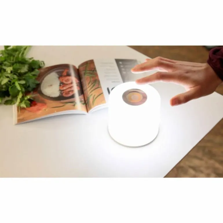 Lampe de table Lutec NOMA LED Blanc, 1 lumière, Changeur de couleurs