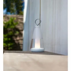 Lampe de table Lutec PEPPER LED Blanc, 1 lumière, Changeur de couleurs