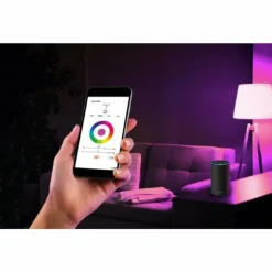 Lampe de table Lutec PEPPER LED Blanc, 1 lumière, Changeur de couleurs
