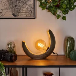 Lampe de table Magredis Argent Oxydé, 1 lumière