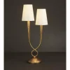 Lampe de table Mantra Paola Or, 2 lumières