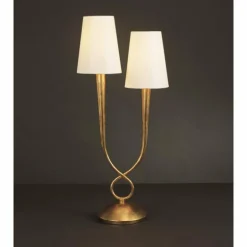 Lampe de table Mantra Paola Or, 2 lumières