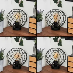 Lampe de table Miton Noir, 1 lumière