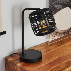 Lampe de table Mongolei Noir, 1 lumière