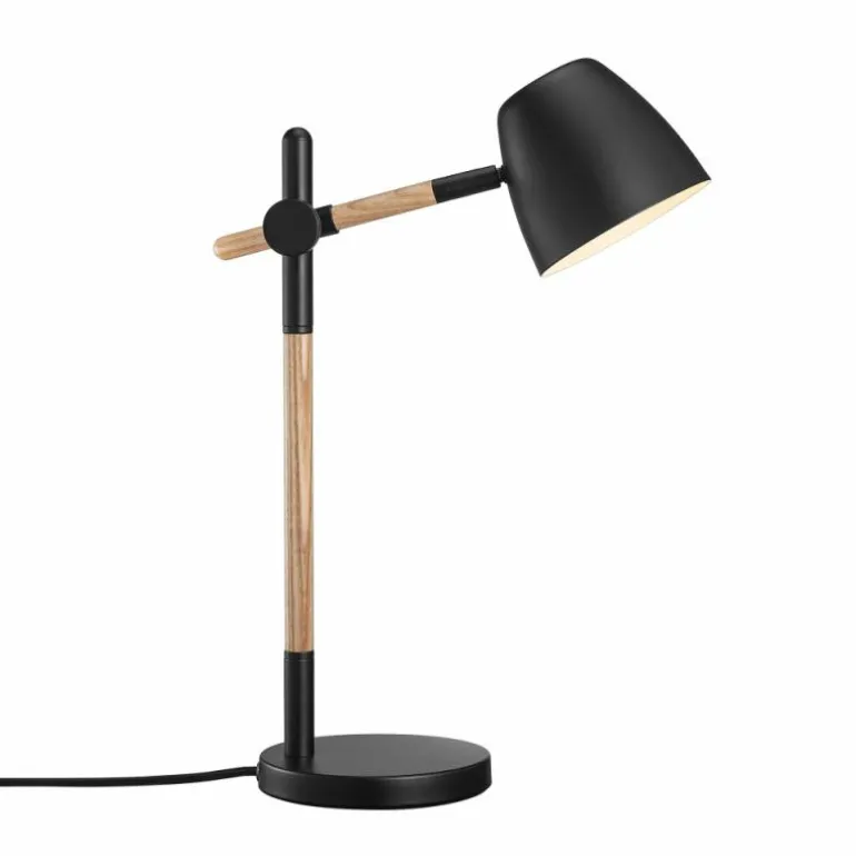 Lampe de table Nordlux THEO Bois clair, Noir, 1 lumière