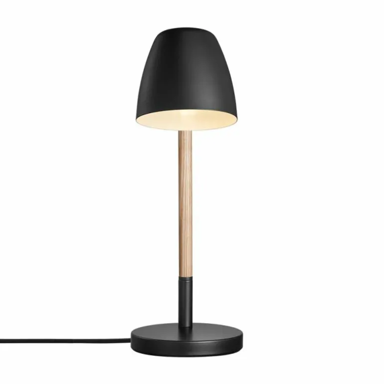 Lampe de table Nordlux THEO Bois clair, Noir, 1 lumière