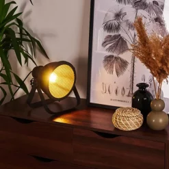 Lampe de table Oghu Noir, 1 lumière