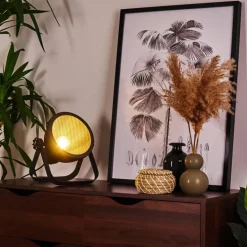 Lampe de table Oghu Noir, 1 lumière