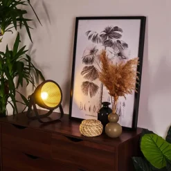 Lampe de table Oghu Noir, 1 lumière