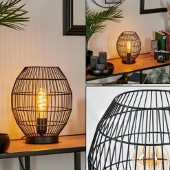 Lampe de table Oravi Noir, 1 lumière